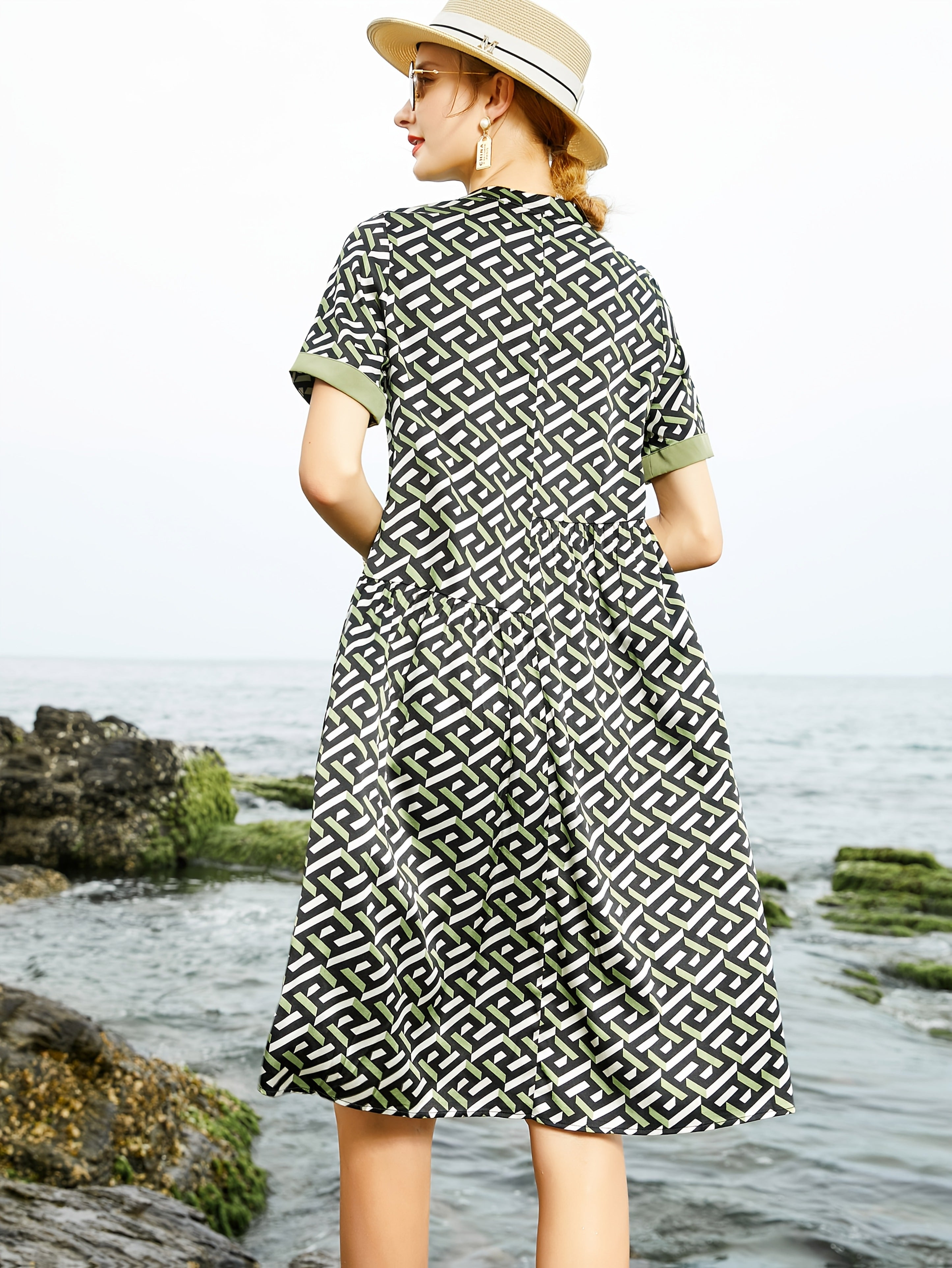 Summer Silk Dresses for Middle-Aged Mothers, Featuring a Noble And Breathable Design, Perfect for Daily Gatherings