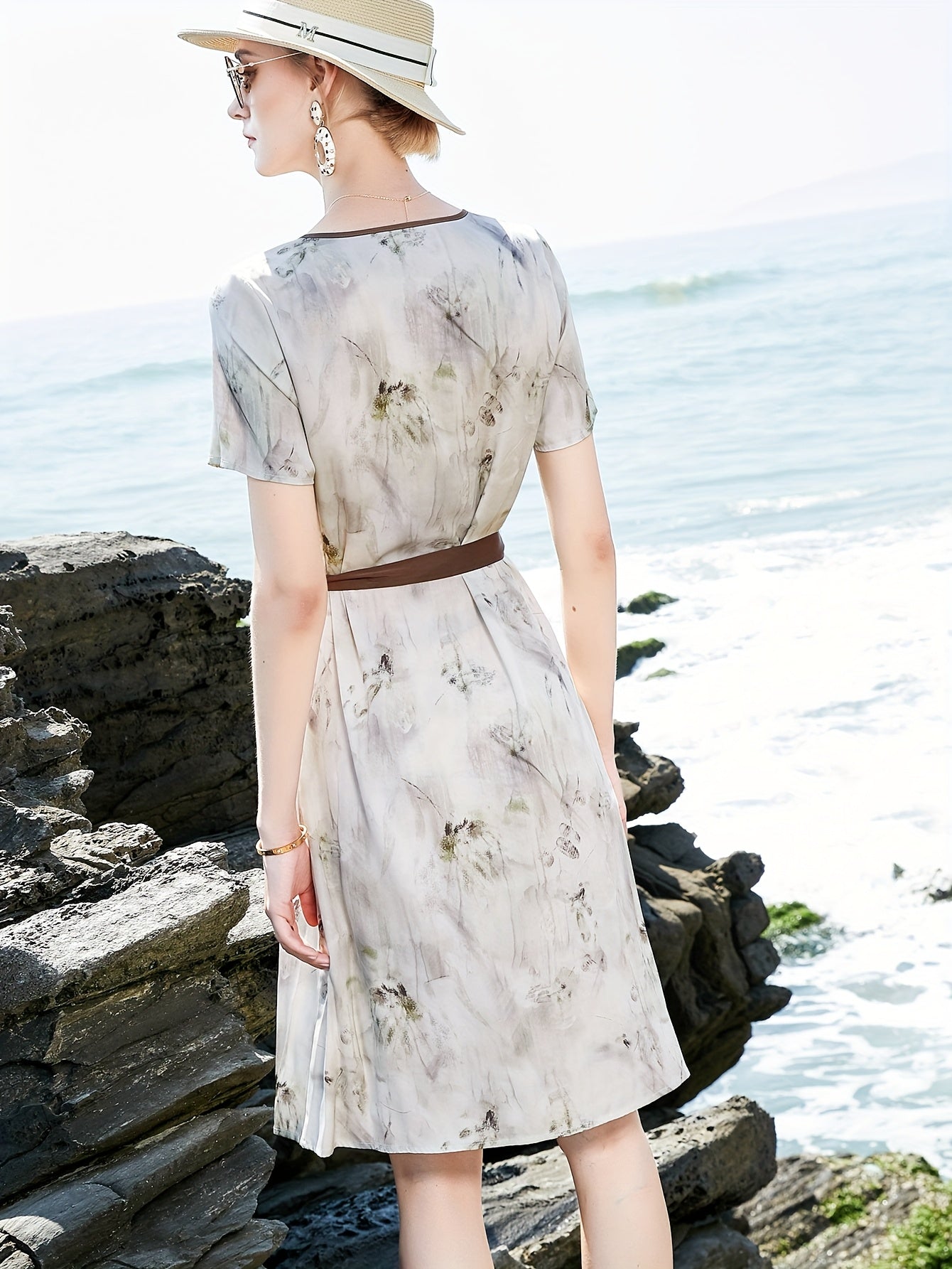 Summer Dress Heavyweight Mulberry Silky Short Sleeve Long 2025 New Arrival Women's Vacation Elegant Occasion Hot Search One-Sided Design Evening Gown