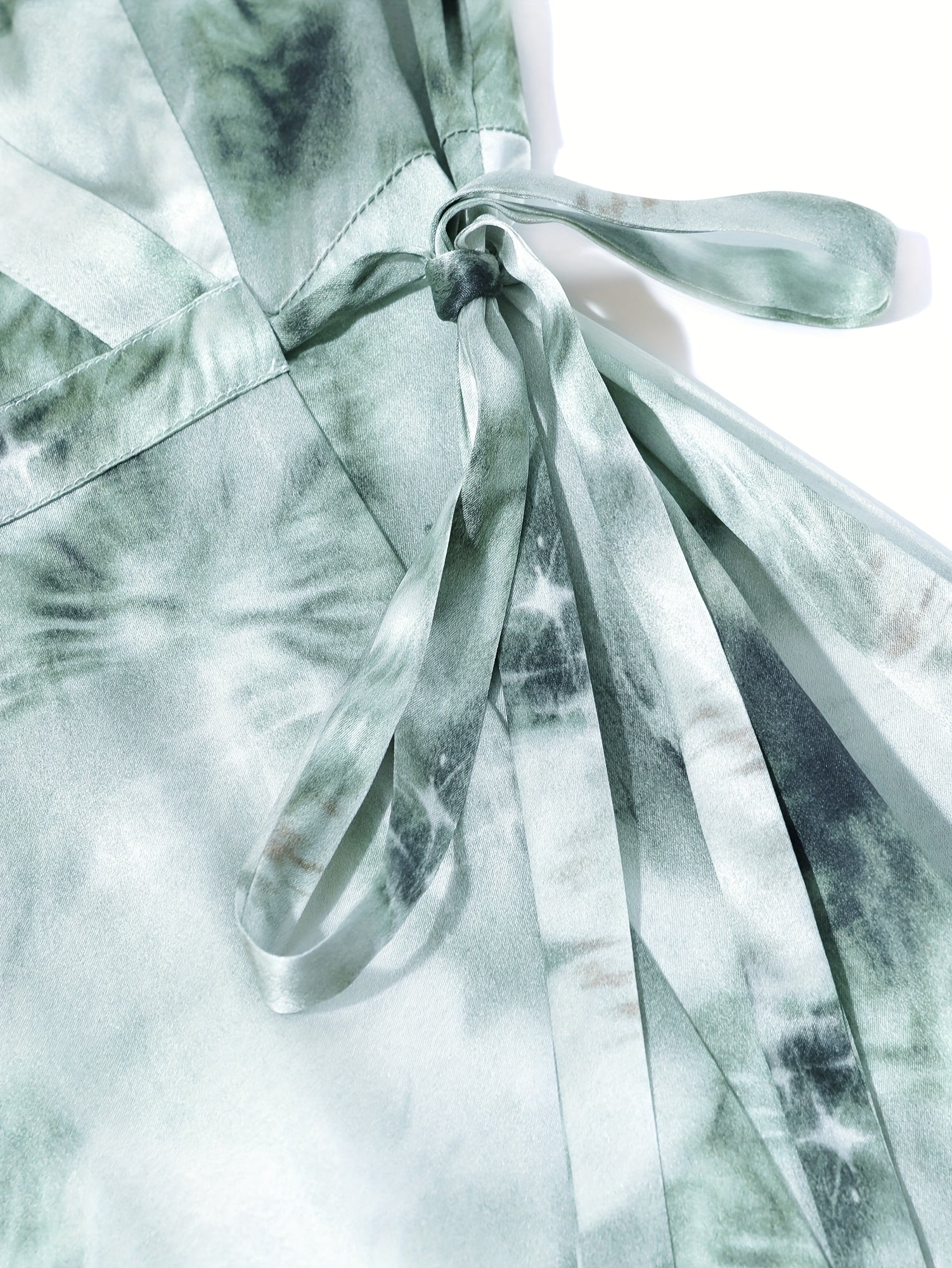 Mother's Day Gift Women's Elegant Floral Print - Breathable Formal & Casual Dresses With Adjustable Waist Tie