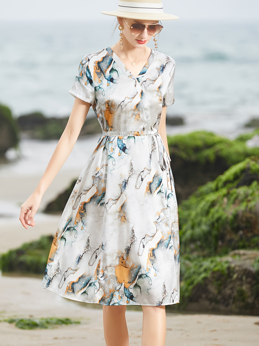 Summer Dress, Mulberry Silky Long Genuine 2025 New High-End Elegant Party Evening Wear for Middle-Aged and Elderly Women