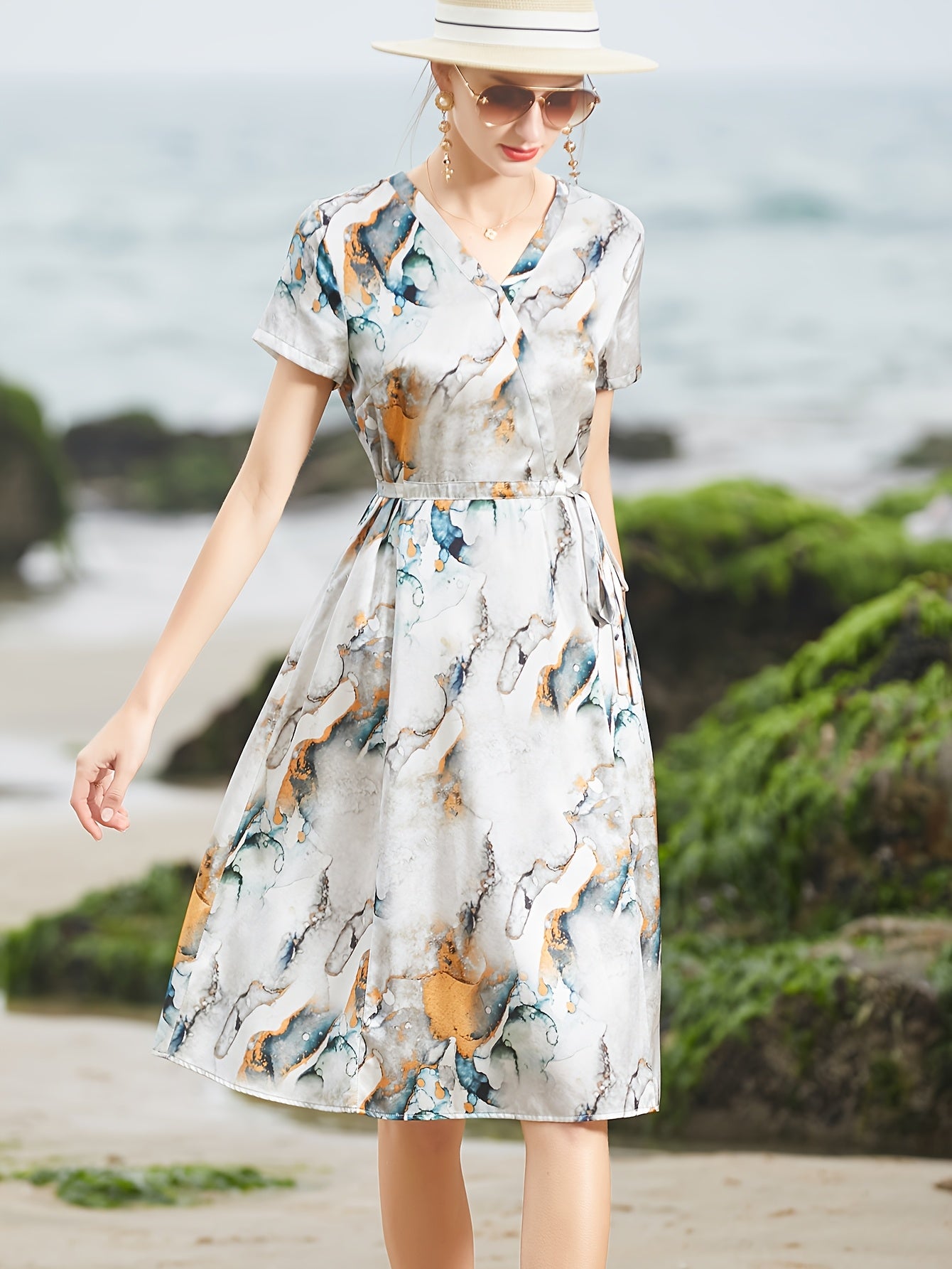 Summer Dress, Mulberry Silky Long Genuine 2025 New High-End Elegant Party Evening Wear for Middle-Aged and Elderly Women