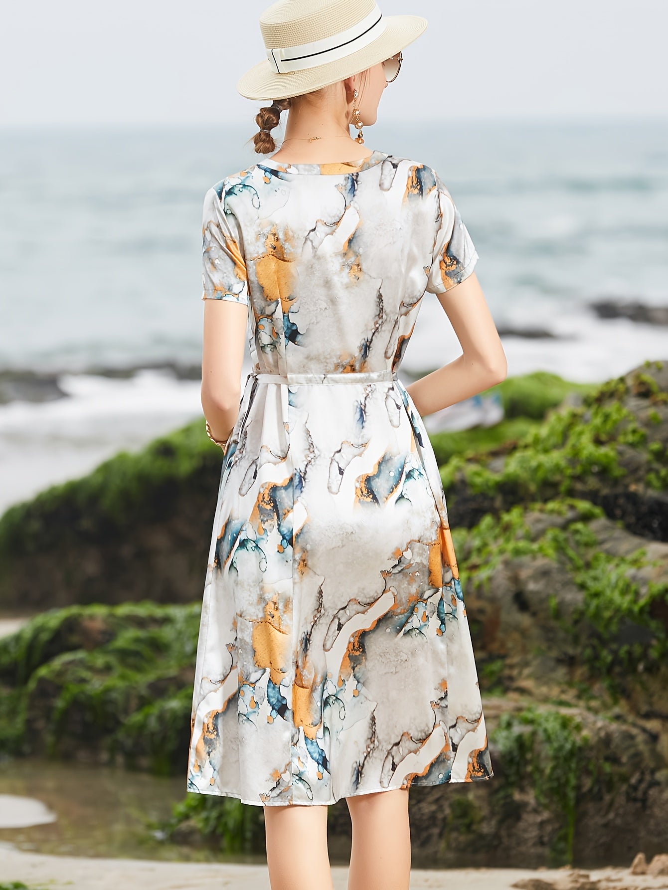 Summer Dress, Mulberry Silky Long Genuine 2025 New High-End Elegant Party Evening Wear for Middle-Aged and Elderly Women